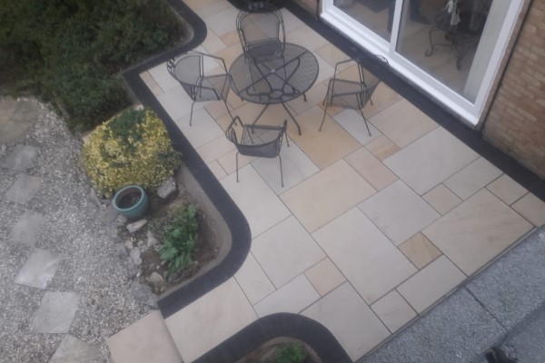 New Porcelain Slabbed Patio by JSM Drives and Patios